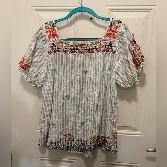 Johnny Was Workshop Peasant Top - Picture 11 of 14